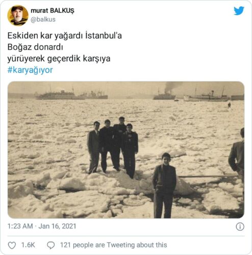 boğazın donduğu