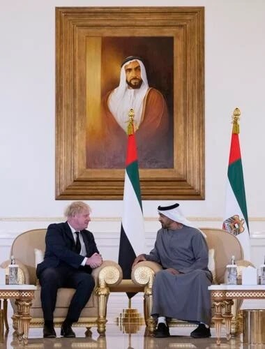 boris johnson muhammed bin zayed