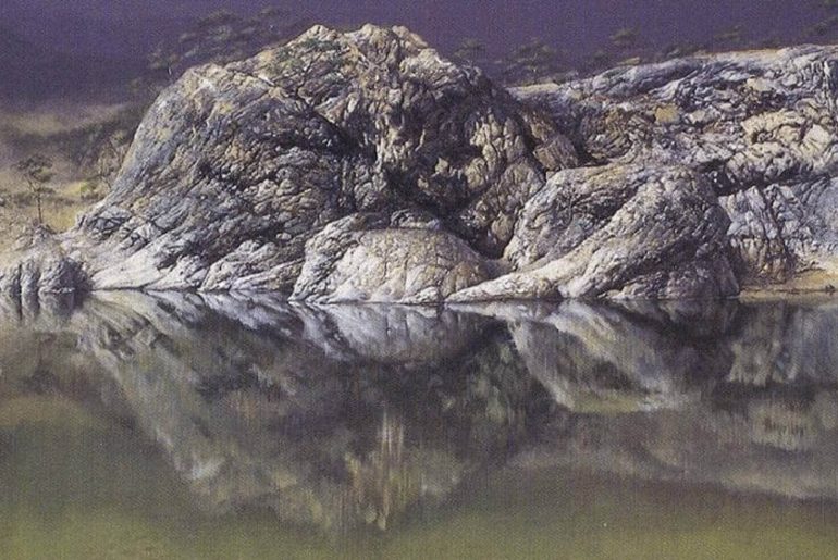 Burma'da göldeki kaya oluşumu