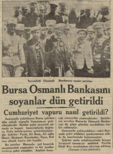 bursa osmanli bankasini soyanlar dun getirildi