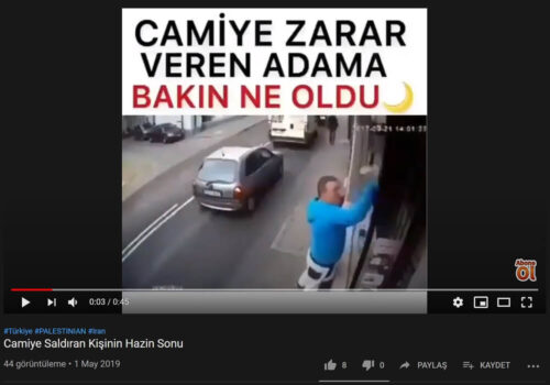 camiye saldıran kişi