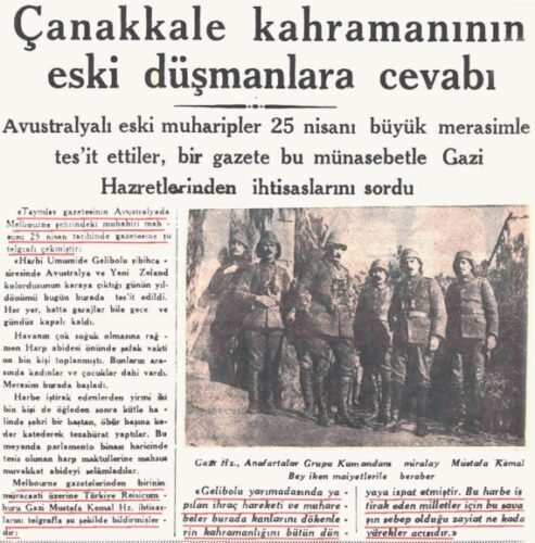 canakkale kahramaninin eski dusmanlara cevabi