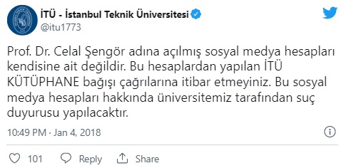 celal sengor sosyal medya