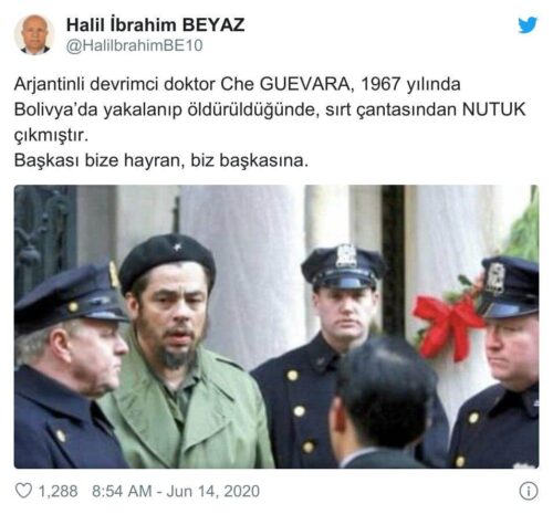 che guevara öldürüldüğünde çantasından nutuk