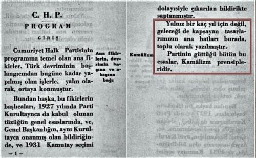 chp programı kemalizm