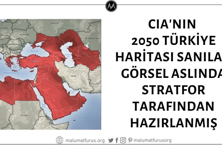Görselin CIA'nın 2040 ya da 2050 Türkiye Haritası Olduğu İddiası Asılsız