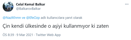 çin kendi ülkesinde aşıyı kullanmıyor