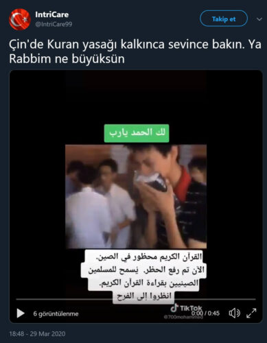 çinliler kurana kavuşuyor