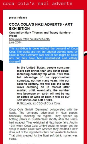 coca colanin nazi ilanlari