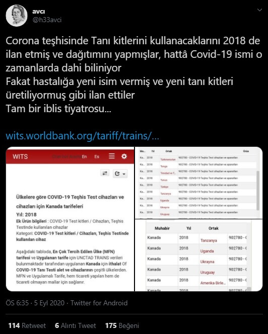 dünya bankası corona teşhisi tanı kiti