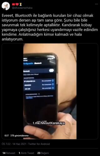 covid aşısı bluetooth bağlantı