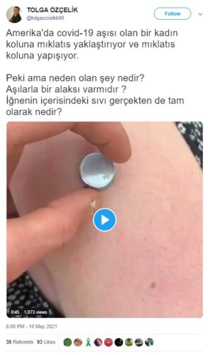 covid aşısı mıknatıs