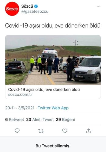 covid aşısı oldu eve dönerken öldü