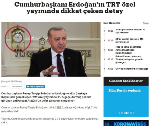 cumhurbaşkanı erdoğan trt yayını