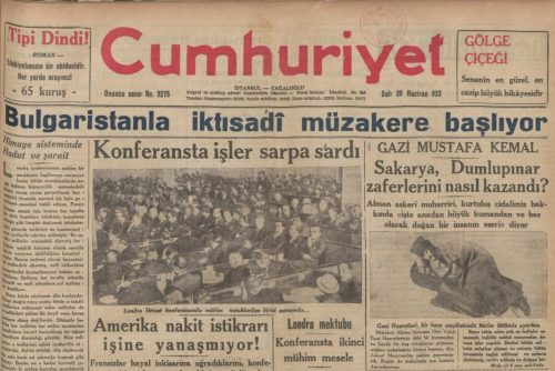 Cumhuriyet 20 Haziran 1933