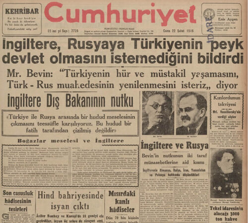 cumhuriyet 22 subat 1946