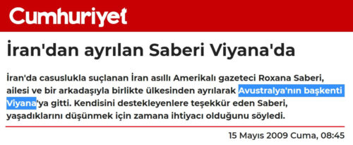 Avustralyanın başkenti Viyana