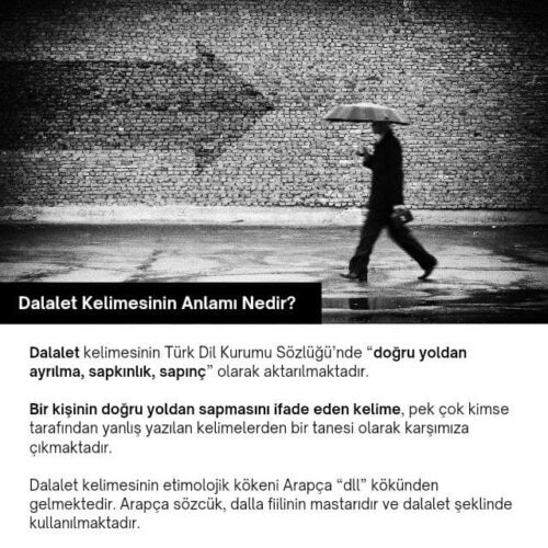 dalalet kelimesinin anlamı