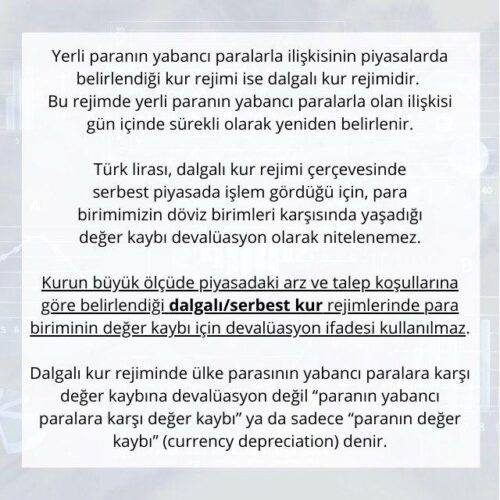 değer kaybı devalüasyon