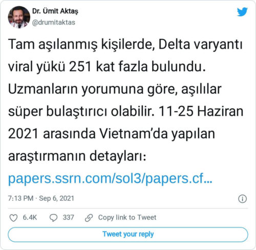 delta varyantı viral yükü