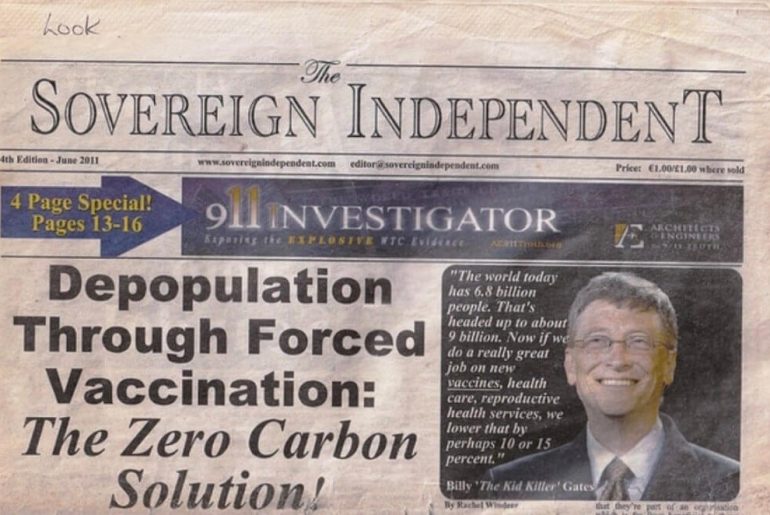 depopulation through forced vaccination