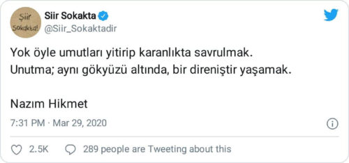 Yok Öyle Umutları Yitirip Karanlıkta Savrulmak Unutma Aynı Gökyüzü Altında Bir Direniştir Yaşamak