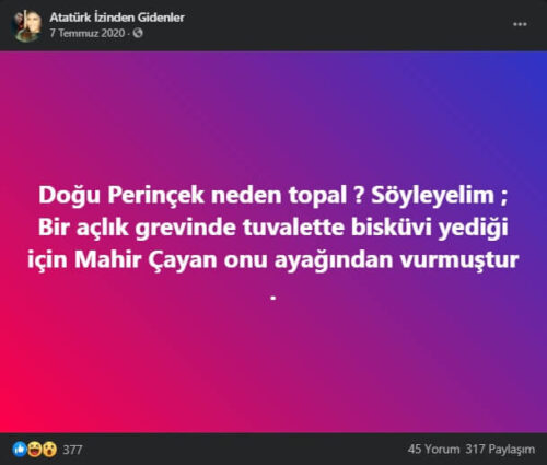 doğu perinçek mahir çayan ayağından vuruldu iddiası