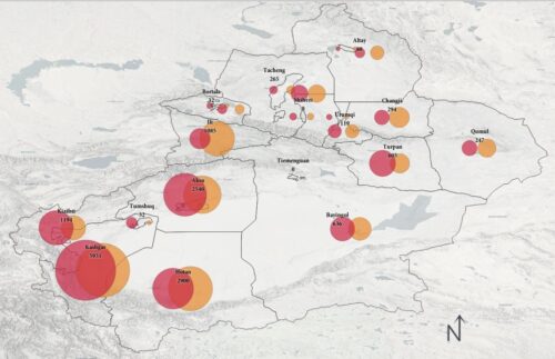 doğu türkistan yıkılan cami sayısı