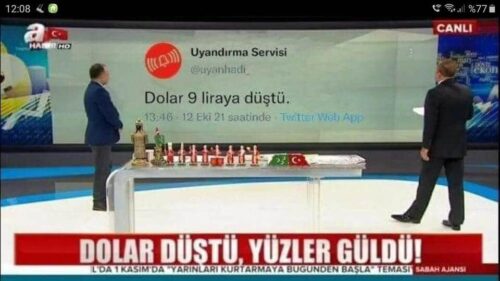 dolar 9 liraya dustu