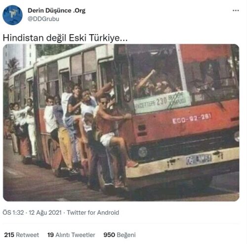 dolu ikarus otobüs