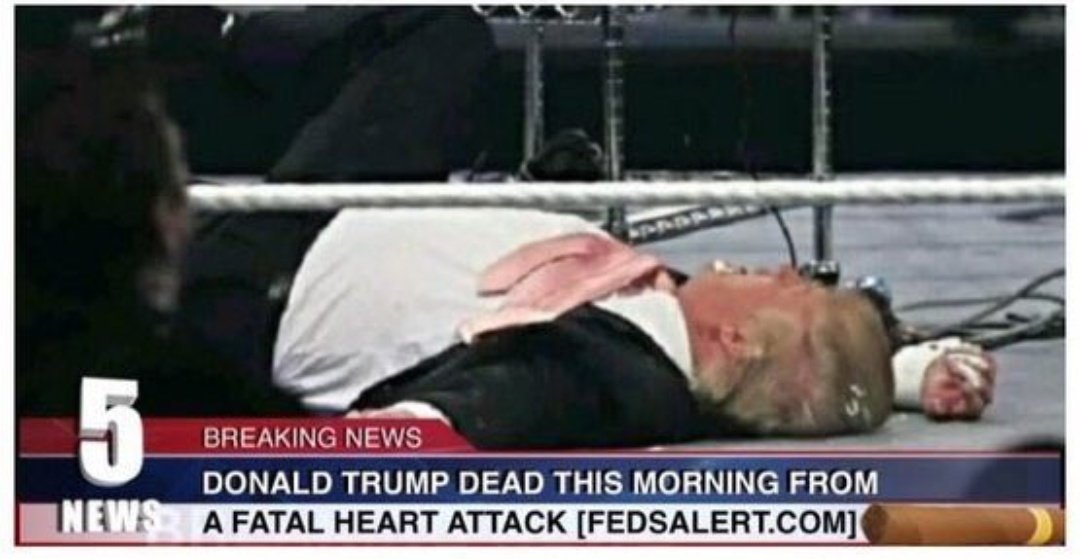 ABD Başkanı Donald Trump'ın Kalp Krizi Nedeniyle Öldüğü İddiasıyla Paylaşılan Fotoğraf