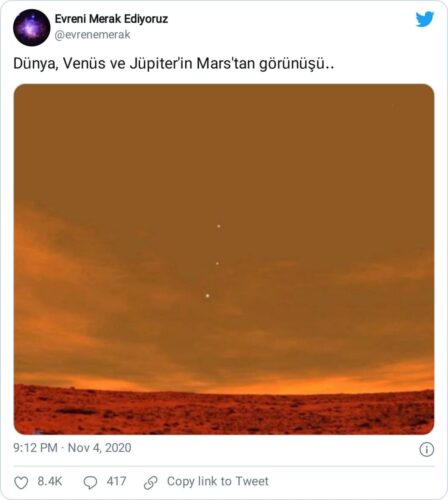 mars dünya venüs jüpiter