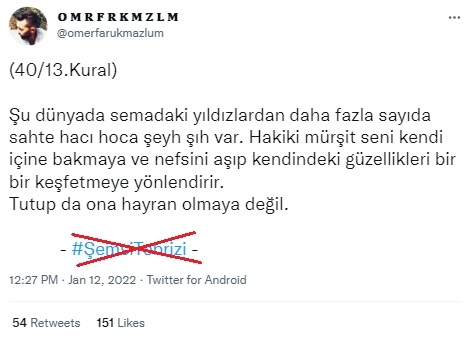 dunyada semadaki yildizlardan daha fazla sahte -haci -hoca -seyh sih var