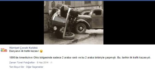 dünyanın ilk trafik kazası