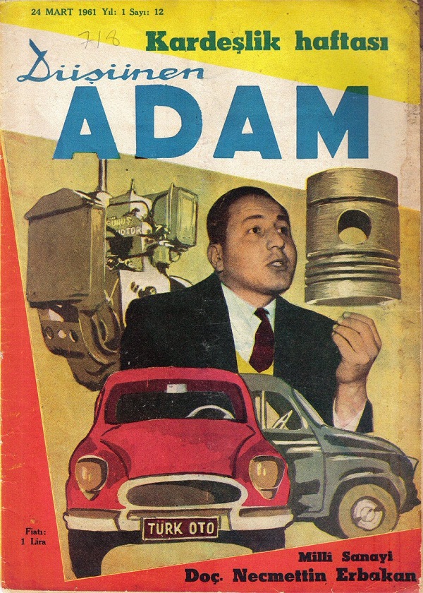 Düşünen Adam dergisinin 24 Mart 1961 tarihli sayısının kapağı