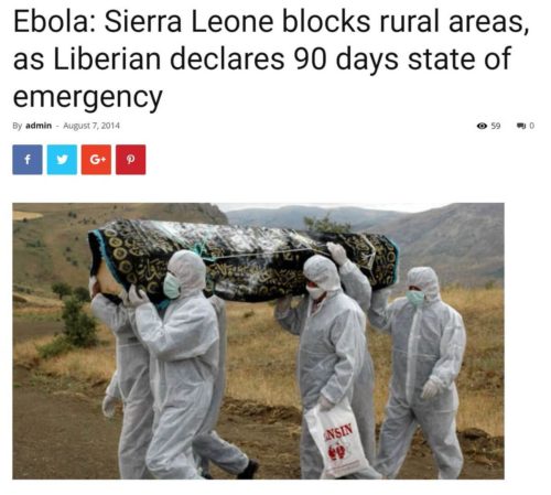 Aytaç Yalman'ın cenazesine ait olduğu iddiasıyla paylaşılan fotoğraf aslında 2014 yılında Ebola salgını esnasında çekilmiş