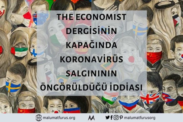 The Economist Dergisinin Kapağında İnsanların Bayrak Desenli Maske Taktığı Görselin Yer Aldığı İddiası Doğru Değil