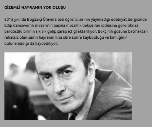 edip canseverin gizemli hayranı