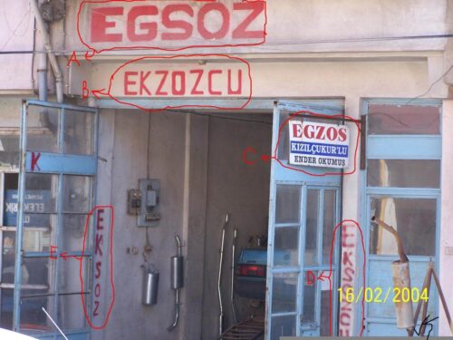 egsoz ekzoz eksoz egzos egzozst