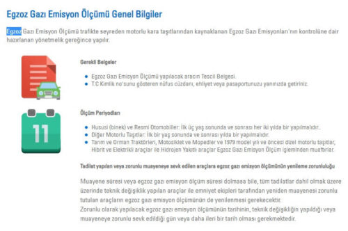 egzoz gazı emisyon ölçümü genel bilgiler