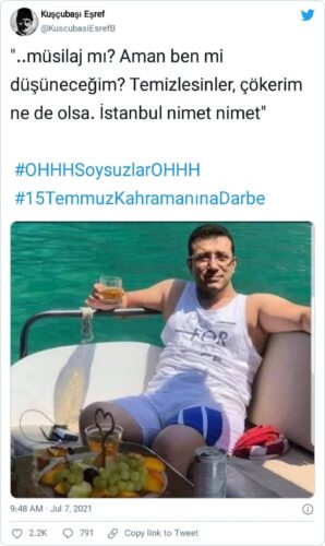 ekrem imamoğlu alkol tatil