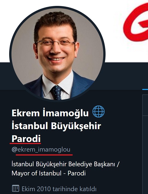 Ekrem İmamoğlu'nu taklit eden parodi Twitter hesabı