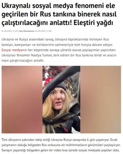 ele gecirilen tankin nasil calistirilacagini anlatti