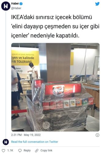 elini dayayip cesmeden su gibi icenler