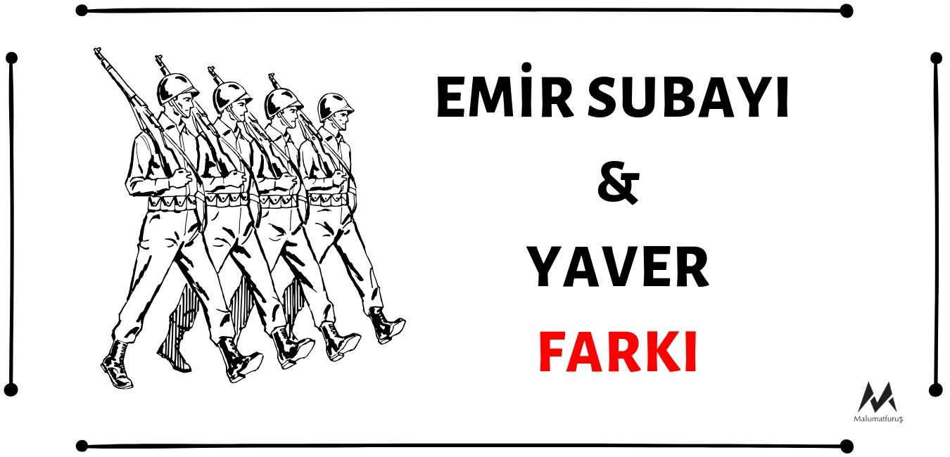 Cumhurbaşkanı’nın yaveri, Genelkurmay Başkanı ve bazı kuvvet komutanlarının emir subayı olur. Yaverlik sistemi sadece Cumhurbaşkanlığında bulunur. Genelkurmay başkanının yaveri bulunmaz.