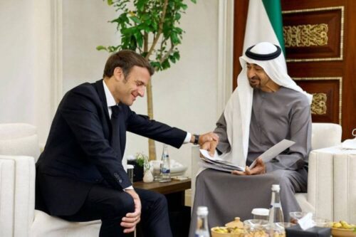 emmanuel macron muhammed bin zayed