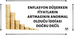 Enflasyon Düşerken Fiyatların Artmasının Anormal Bir Durum Olduğu İddiası Doğru Değil