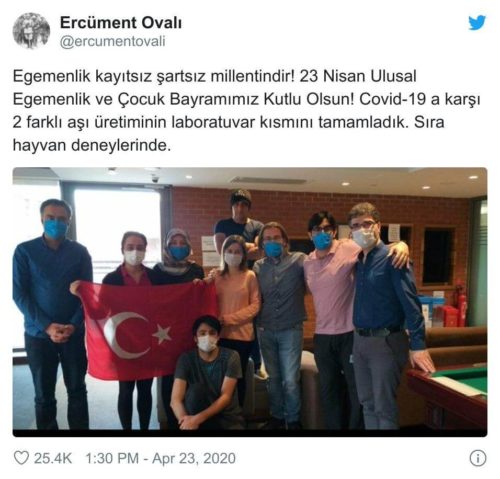 ercüment ovalı koronavirüs aşısı