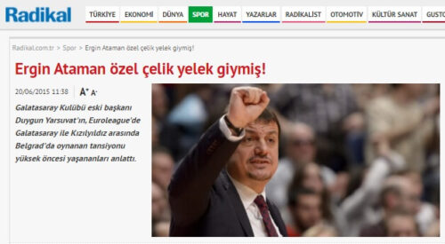 ergin ataman çelik yelek giymiş