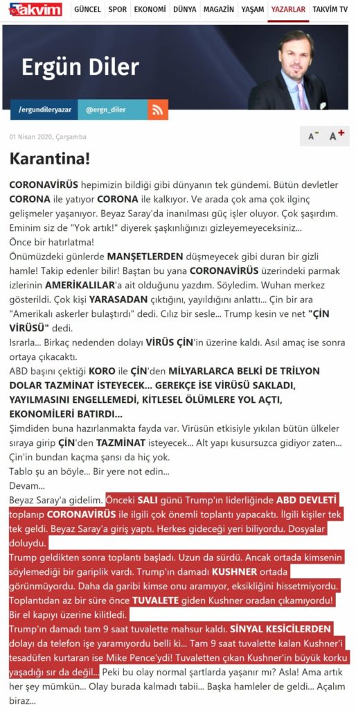 ergün diler köşe yazısı